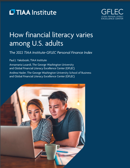 Book of how financial literacy varies among us adults